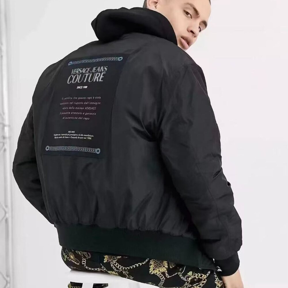 Versace Jeans Couture Printed Padded Reversible Jacket